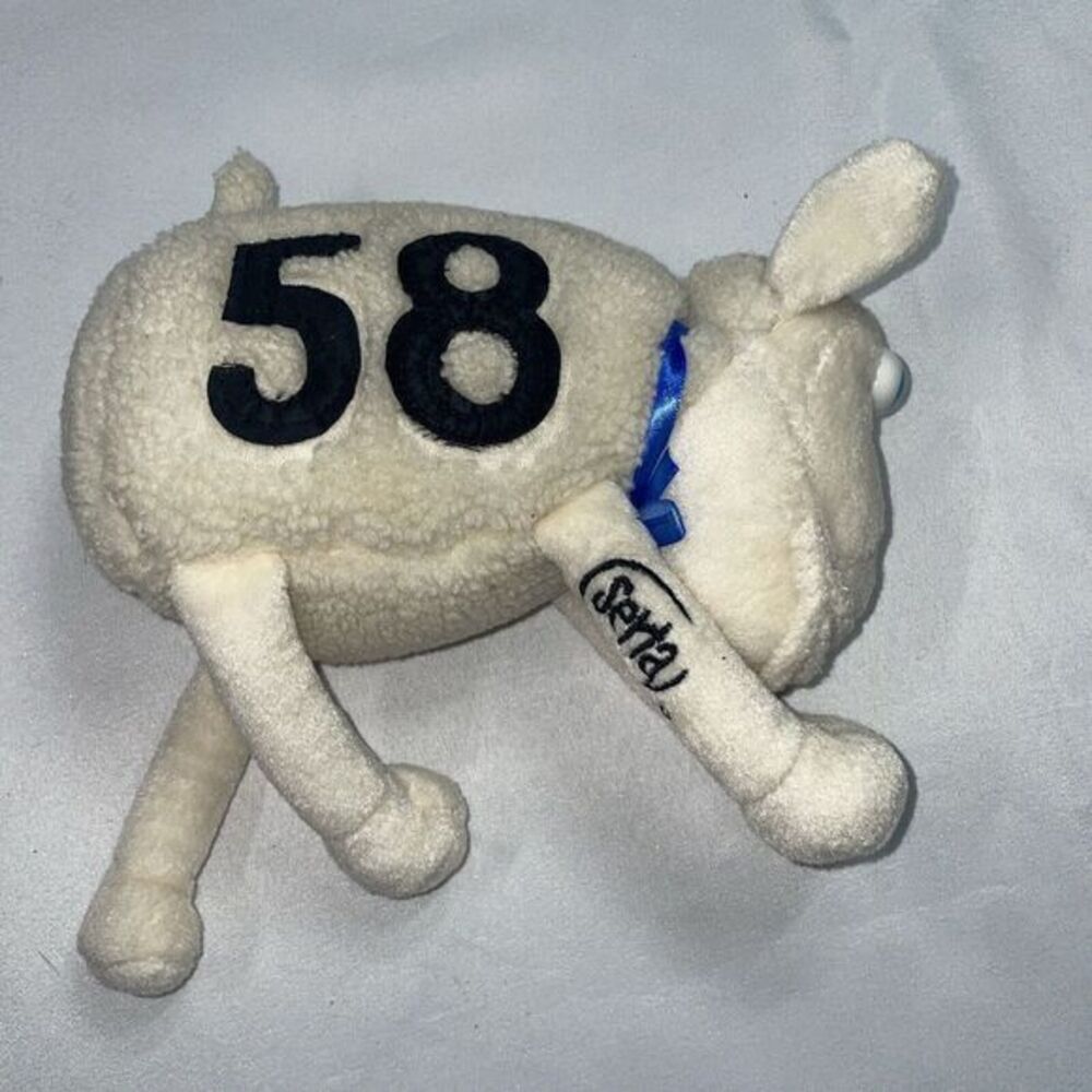 Serta Sleep Number Counting Sheep 8" Plush Sheep #58 Blue Eyes 2000 Curtotoy Mfg